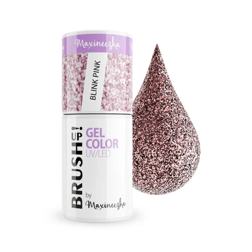 Blink Pink Lakier hybrydowy do paznokci Color Gel UV LED 5g Brushup! by Maxineczka 