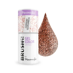 Coppery Glossiness Lakier hybrydowy do paznokci Color Gel UV LED 5g Brushup! by Maxineczka 