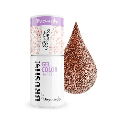 Coppery Glossiness Lakier hybrydowy do paznokci Color Gel UV LED 5g Brushup! by Maxineczka 