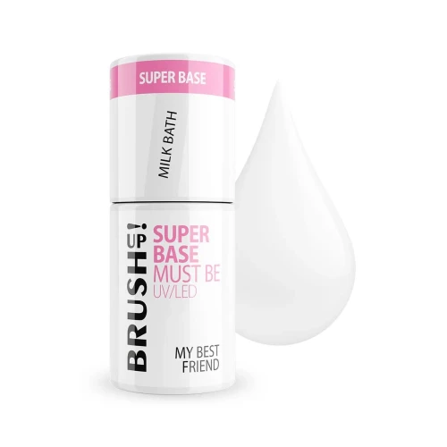My Best Friend Milk Bath Baza hybrydowa do paznokci  Super Base Must Be 5g Brushup!