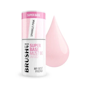 My Best Friend Sparkle Pink Baza hybrydowa do paznokci Super Base Must Be 5g Brushup!