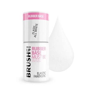 Elastic Fantastic Flash All White Baza hybrydowa do paznokci Rubber Base Must Be 5g Brushup!