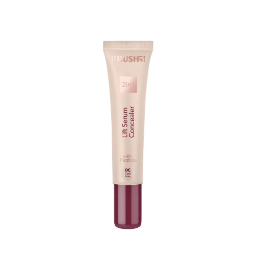 0C Cool Ivory Korektor-serum z peptydem wygładzającym zmarszczki, Lift Serum Concealer 2in1, 12ml BRUSH UP! 