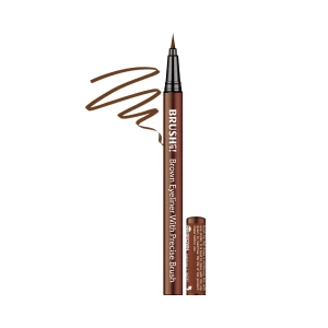 Eyeliner w pisaku z precyzyjnym pędzelkiem, brązowy, Brown eyeliner pen with precise brush, 0,5g BRUSH UP!