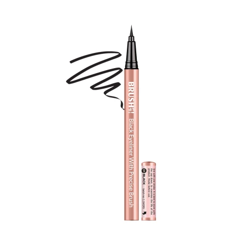 Eyeliner w pisaku z precyzyjnym pędzelkiem, czarny, Black eyeliner pen with precise brush, 0,5g BRUSH UP!