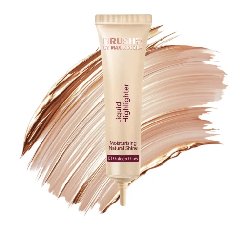 Rozświetlacz w płynie 01 Golden Glow, 15ml, BRUSH UP! BY MAXINECZKA 