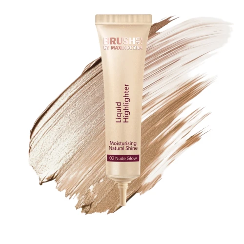 Rozświetlacz w płynie 02 Nude Glow, 15ml, BRUSH UP! BY MAXINECZKA 